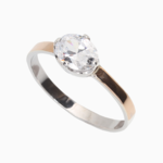 серебряное кольцо с цирконом  57208268